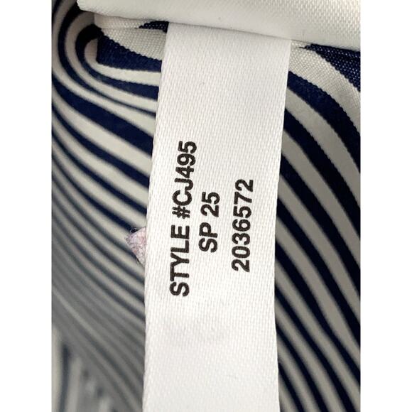 J Crew Delilah Striped Cotton Poplin Dress-Navy White Stripes NWT Size XS - Picture 10 of 11